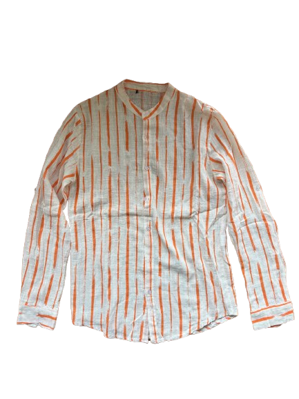 Camicia Lino Oriente Orange