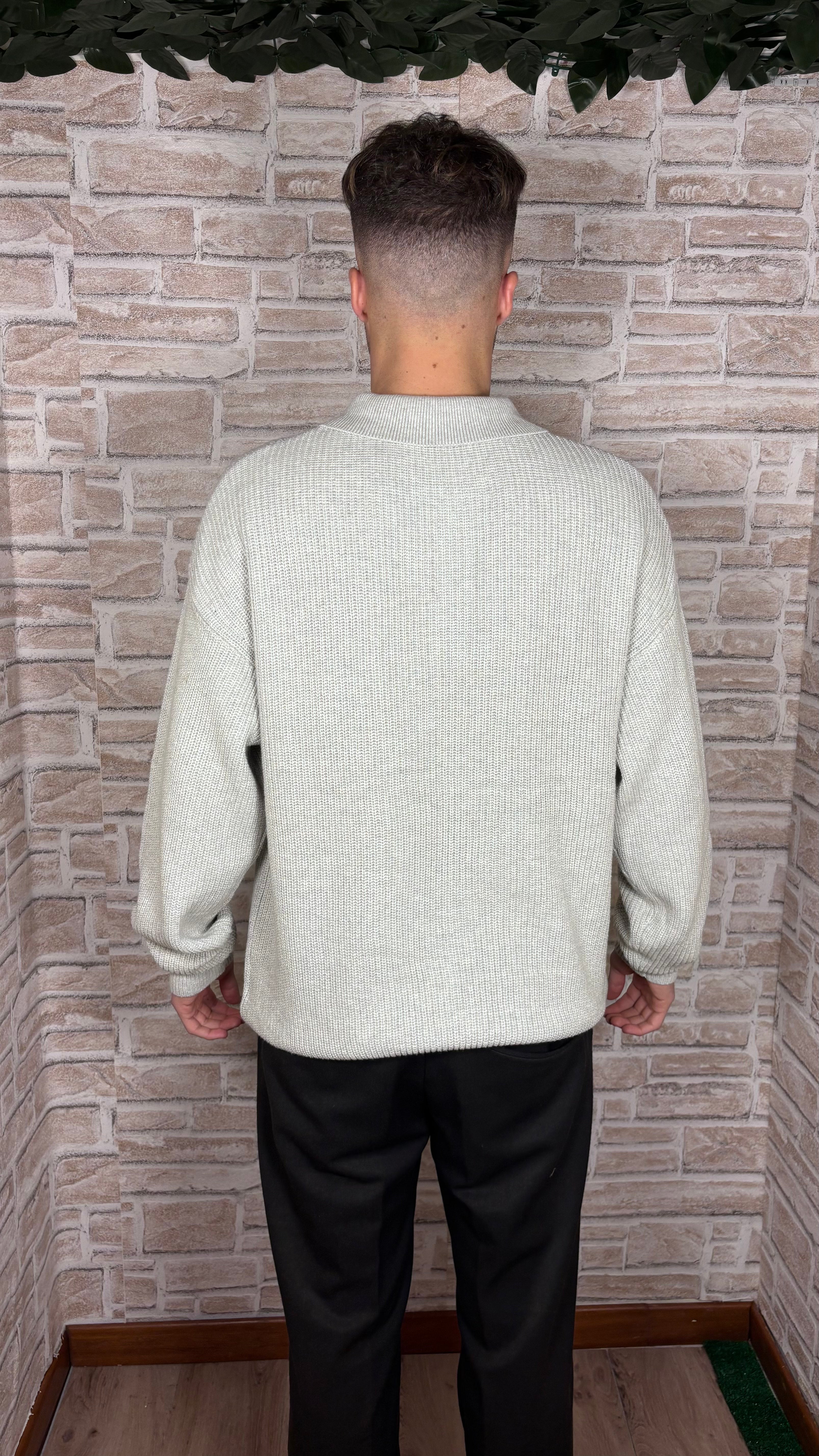 Button Jumper Gray