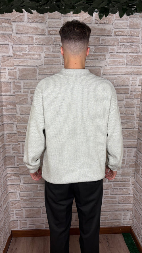 Button Jumper Gray