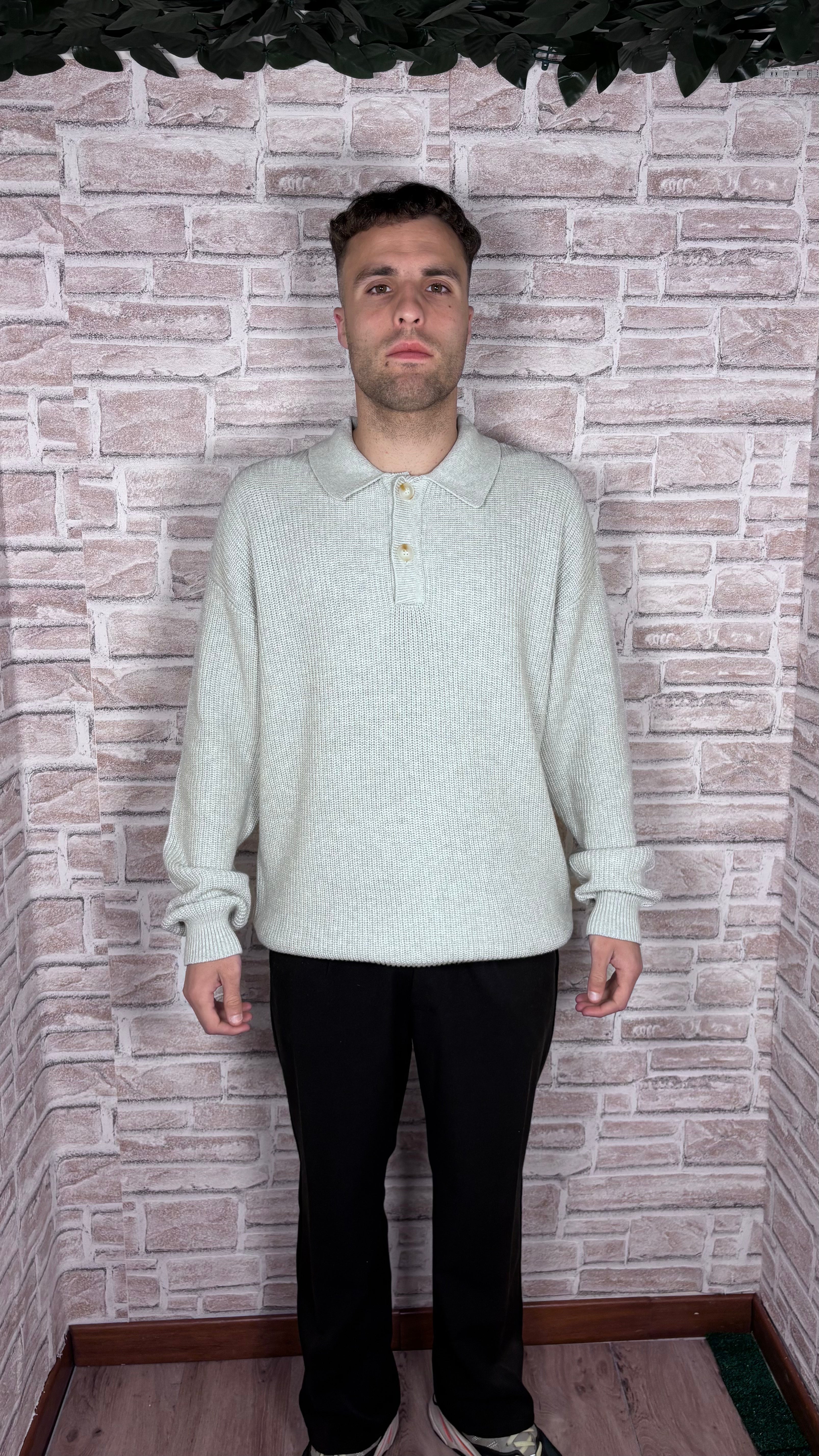 Button Jumper Gray