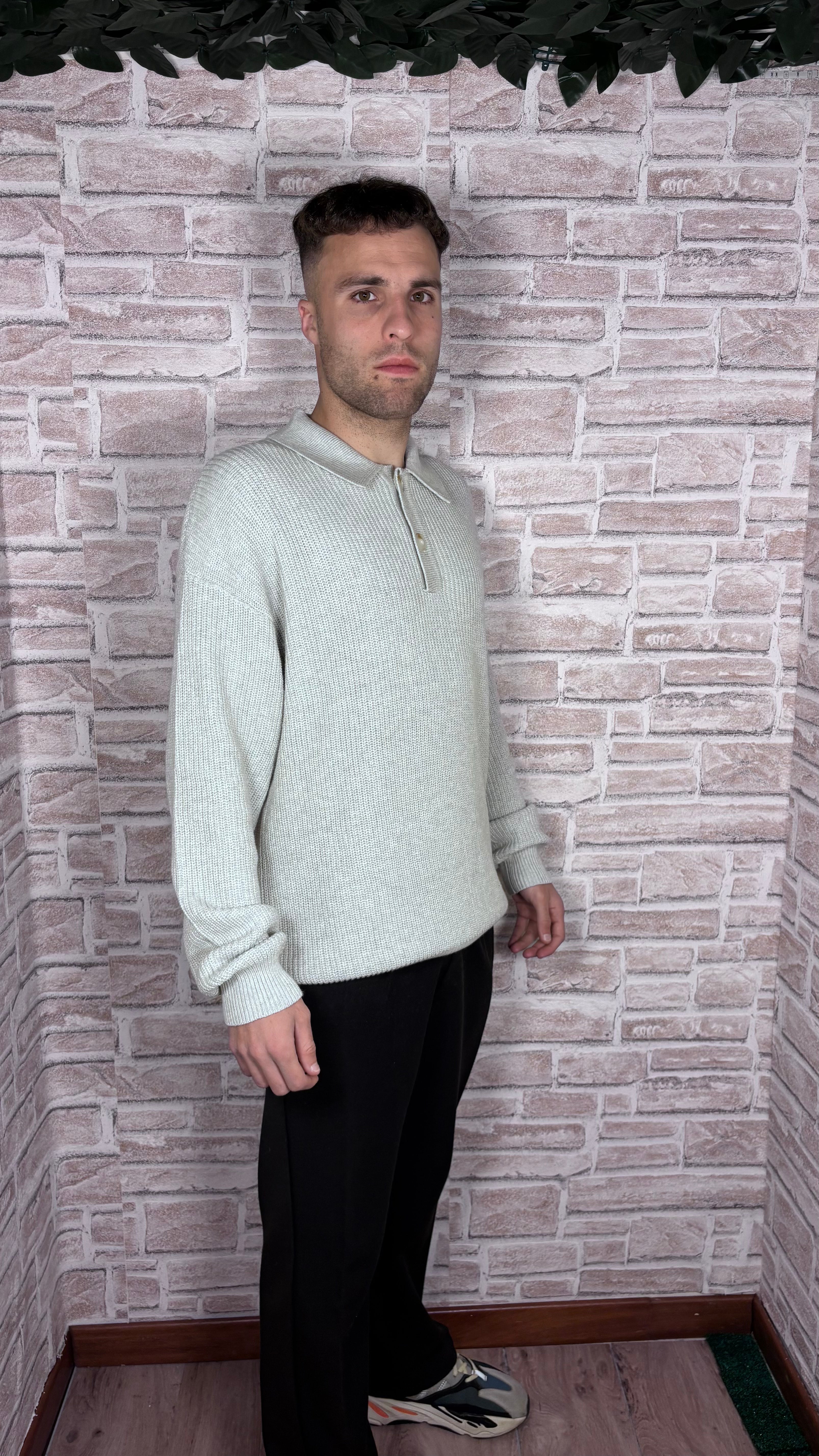 Button Jumper Gray