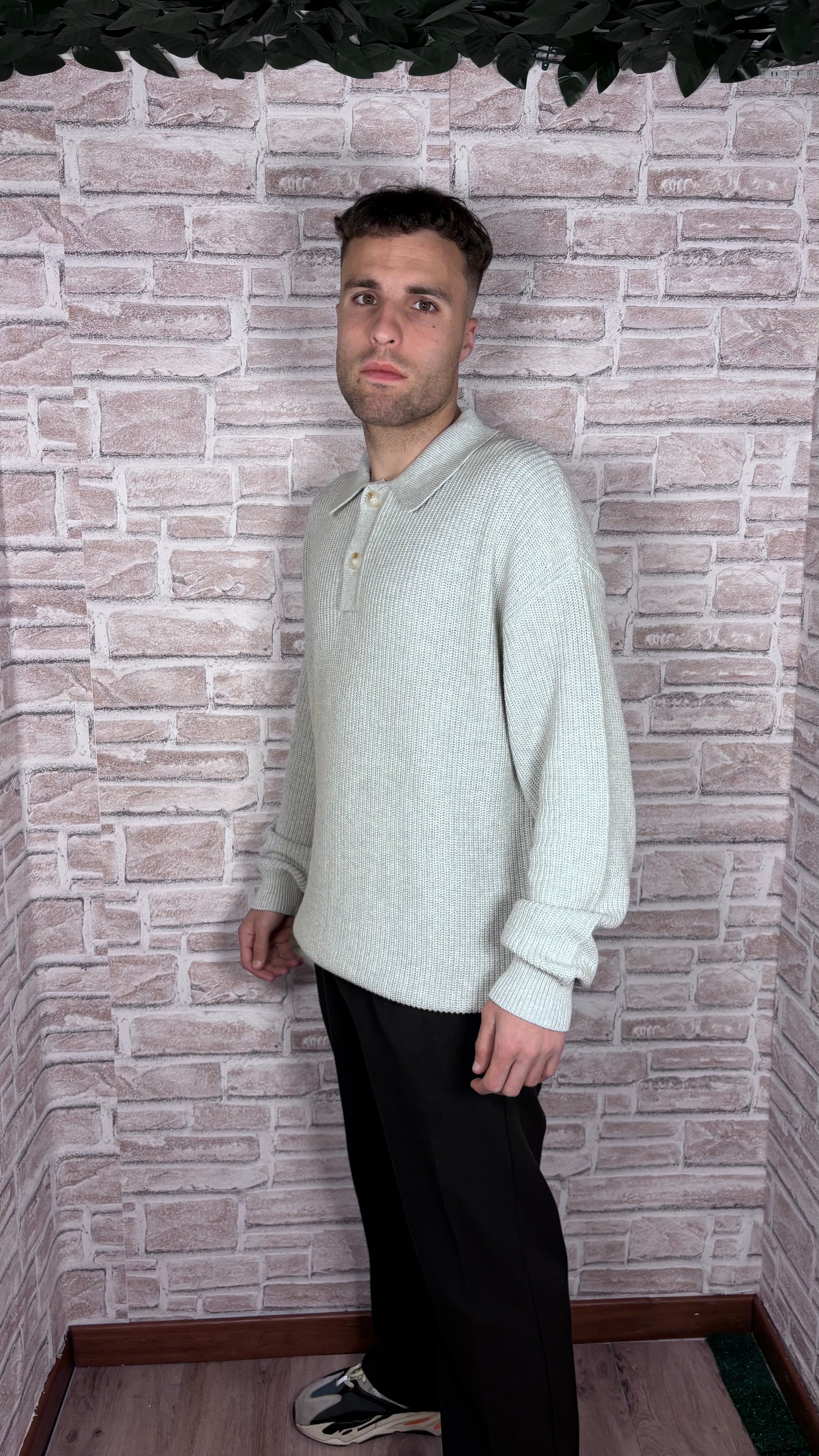 Button Jumper Gray