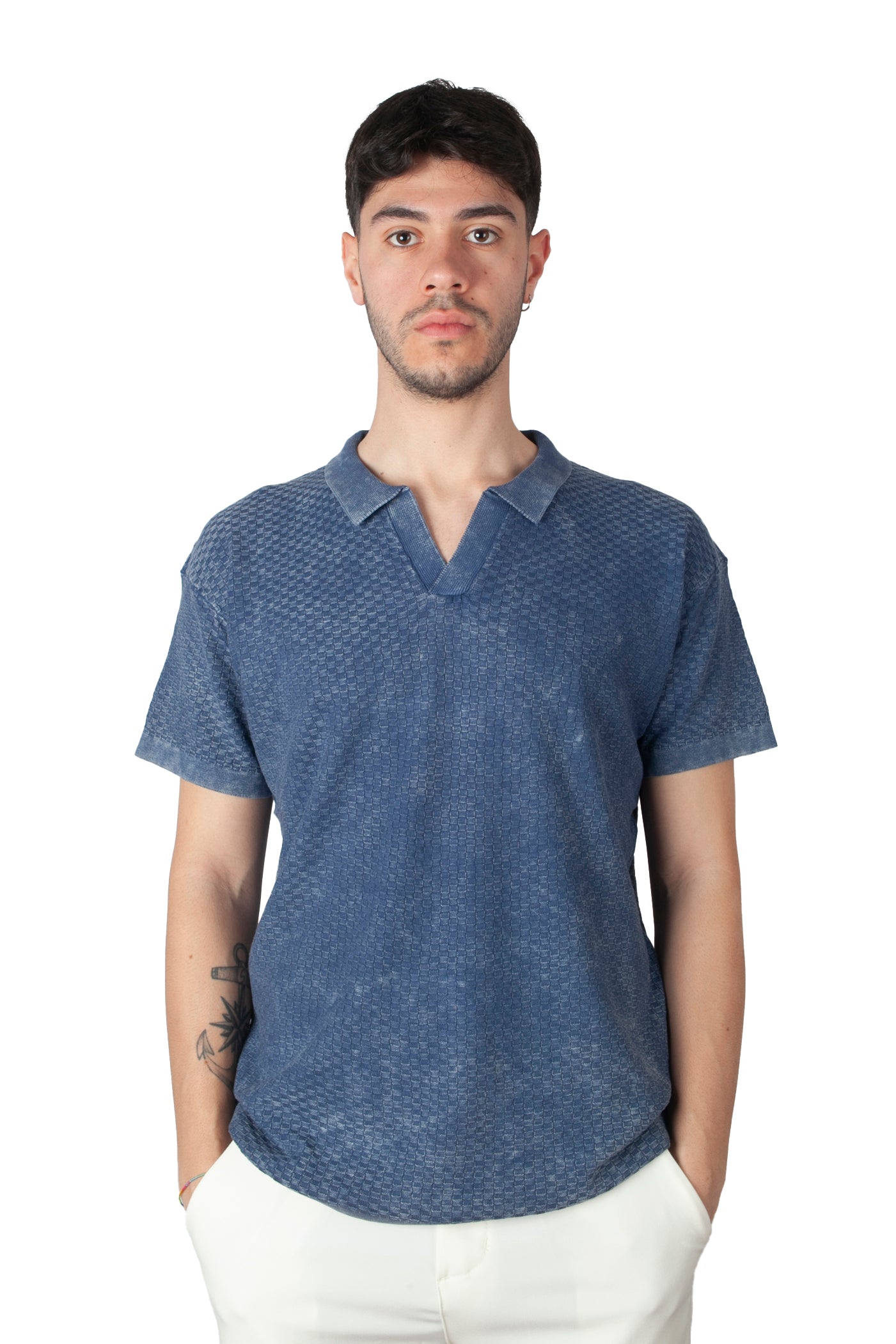 Polo V Righ Size Marble Blu