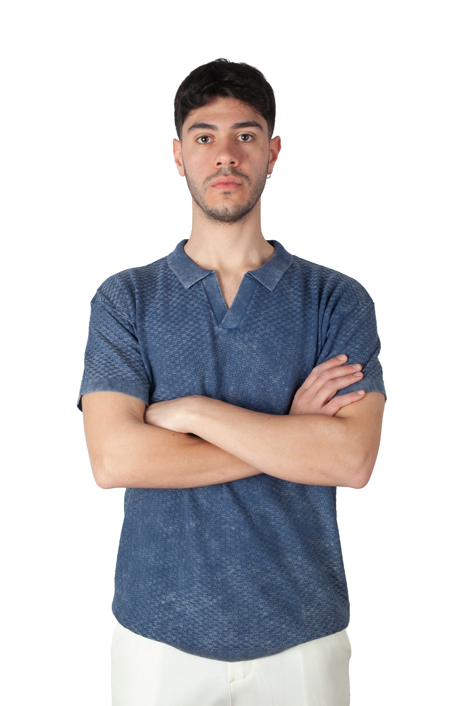 Polo V Righ Size Marble Blu