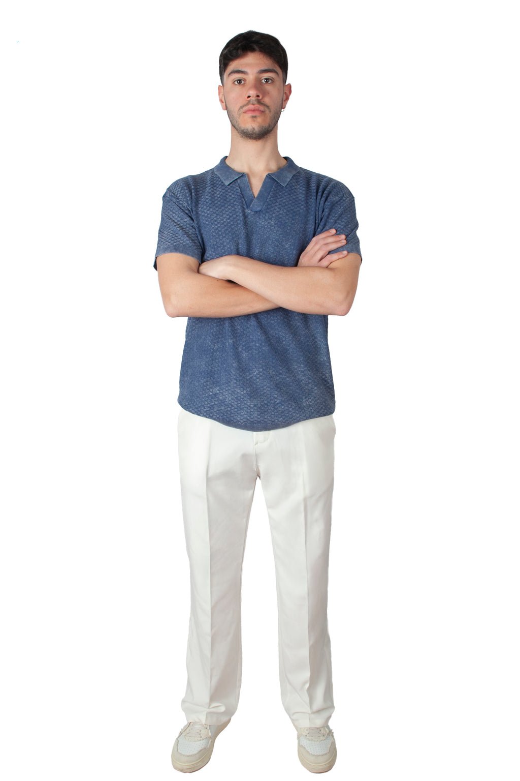 Polo V Righ Size Marble Blu