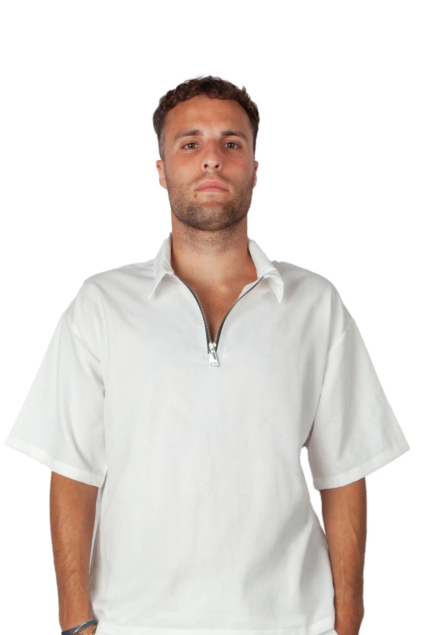 Polo ZIP White