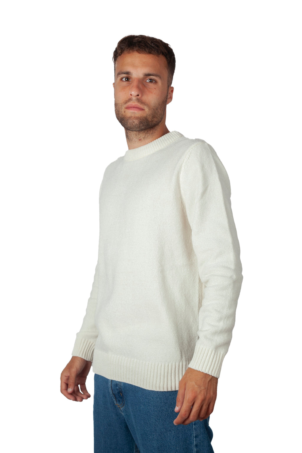 Cloudy Jumper White
