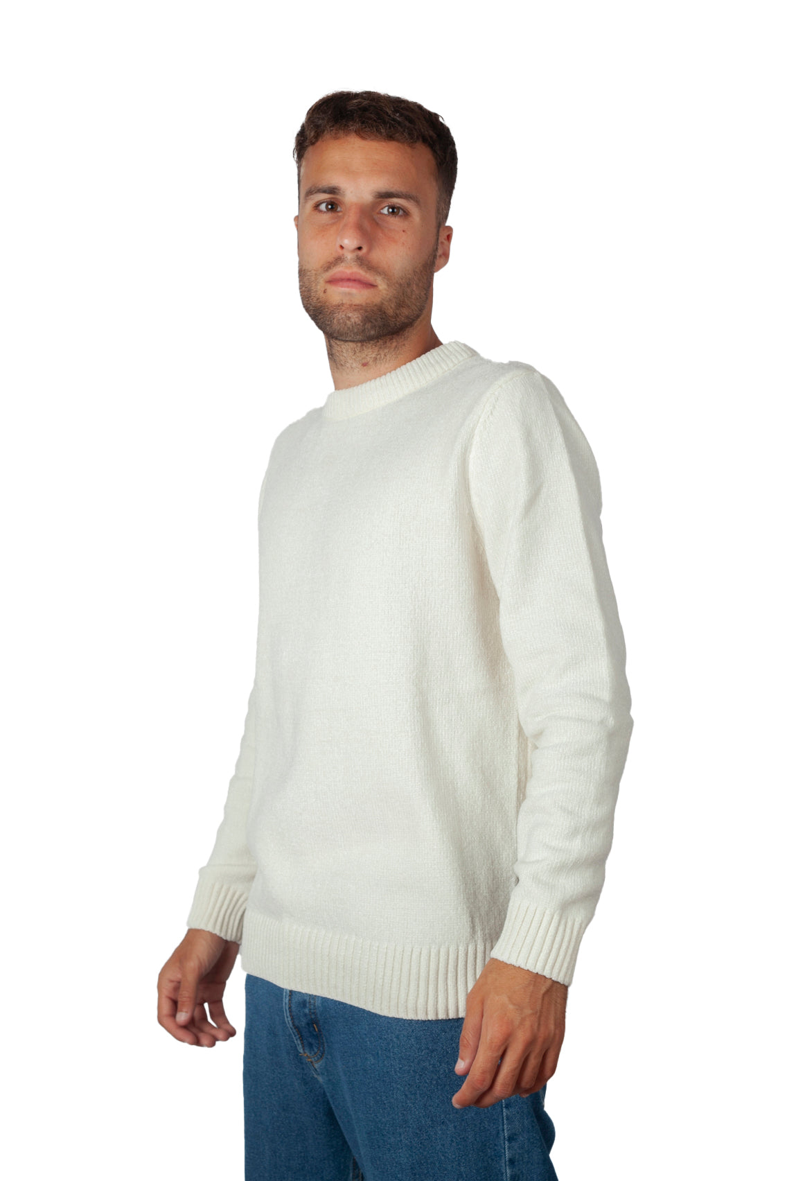 Cloudy Jumper White