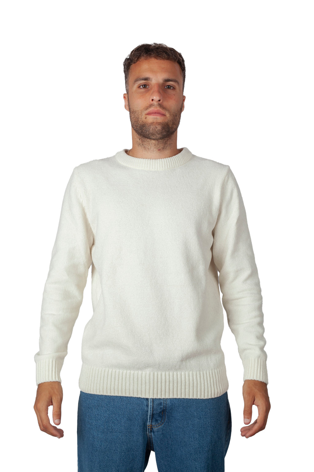 Cloudy Jumper White