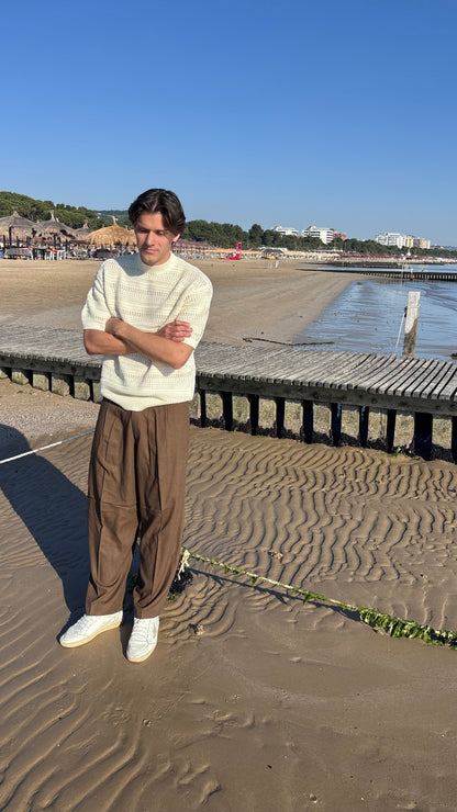 Pantalone Lino Brown