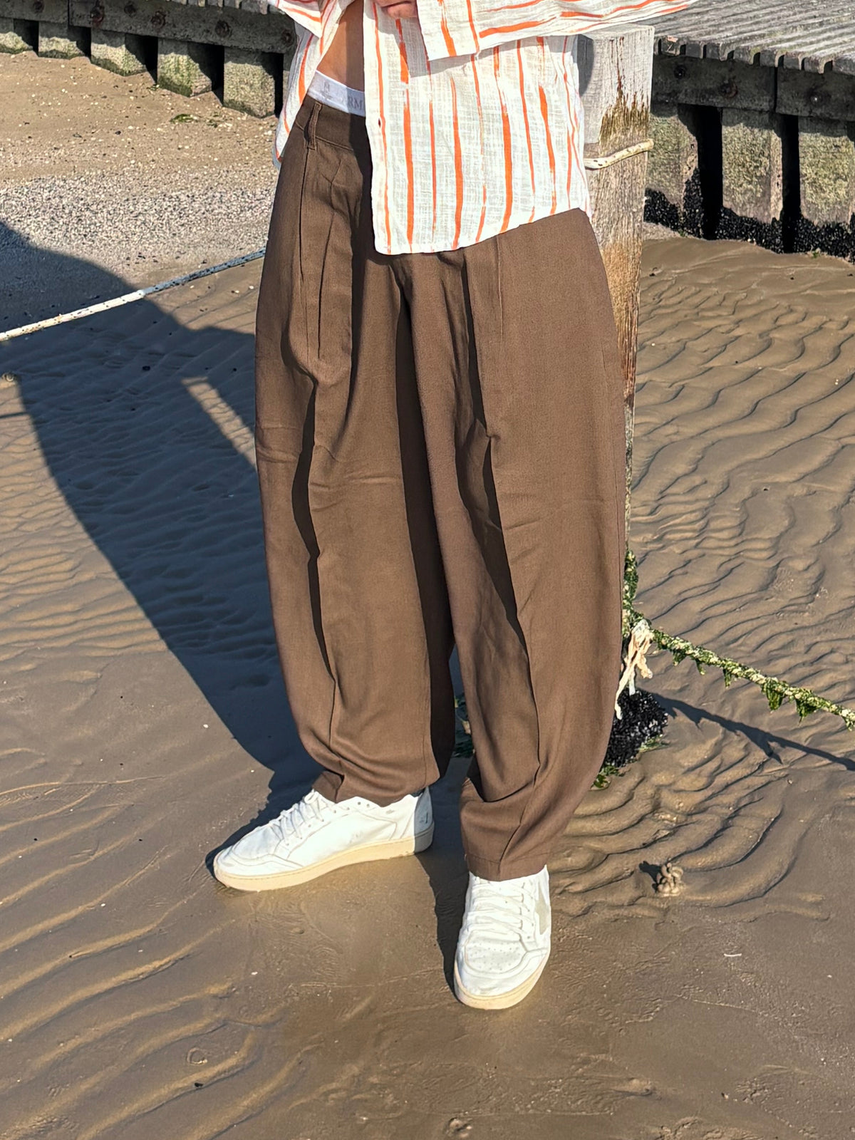 Pantalone Lino Brown