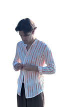 Camicia Lino Oriente Orange