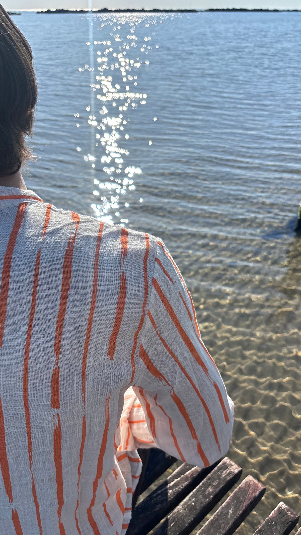 Camicia Lino Oriente Orange