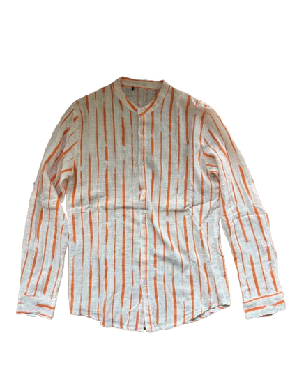 Camicia Lino Oriente Orange